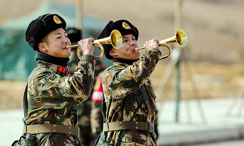 開訓(xùn)！武警甘肅省總隊(duì)拉開新年度軍事訓(xùn)練戰(zhàn)幕（組圖）