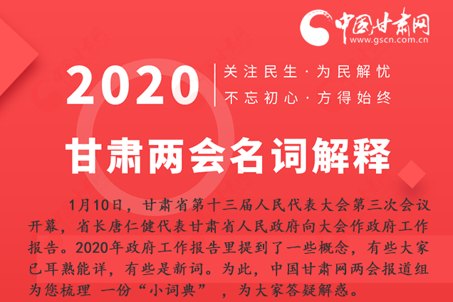2020甘肅兩會|漲知識！政府工作報告23個新名詞，最全解釋來了