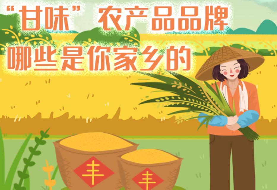 一圖帶你了解“甘味”農(nóng)產(chǎn)品品牌 ，哪些是你家鄉(xiāng)的？