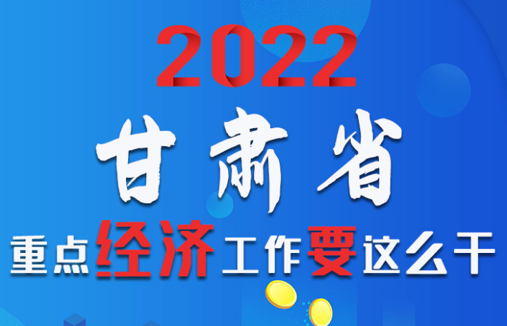 【甘快看·圖解】速覽！2022甘肅省重點經(jīng)濟(jì)工作要這么干！