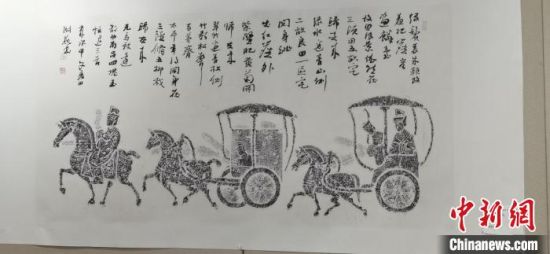 圖為傳拓作品。　崔琳 攝
