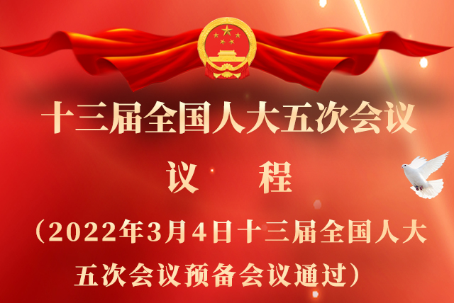 微海報|全國人大會議議程來了！