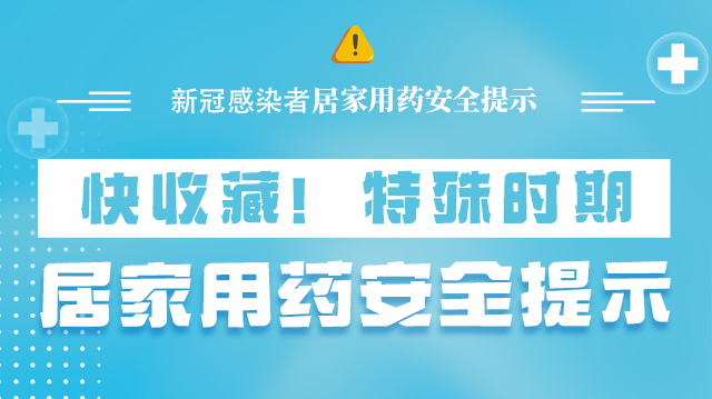 海報|快收藏！特殊時期，居家用藥安全提示→