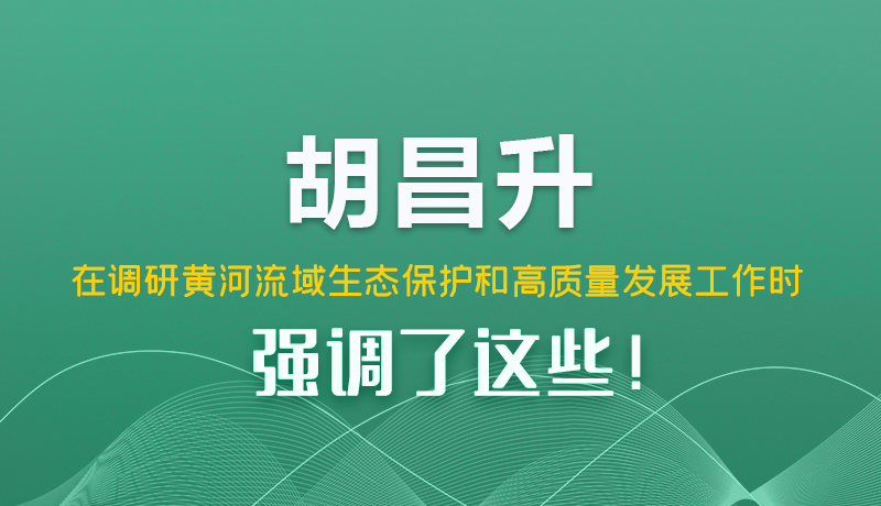 圖解|胡昌升在調(diào)研黃河流域生態(tài)保護(hù)和高質(zhì)量發(fā)展工作時(shí)強(qiáng)調(diào)了這些！